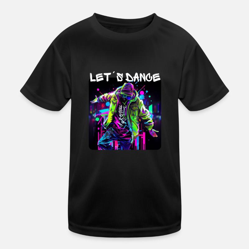 Mann in Graffiti-Look tanzt in Disco 1 Kinder Funktions-T-Shirt
