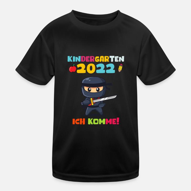 Kindergarten 2022 Ich Komme Kindergartenkind Ninja Kinder Funktions-T-Shirt
