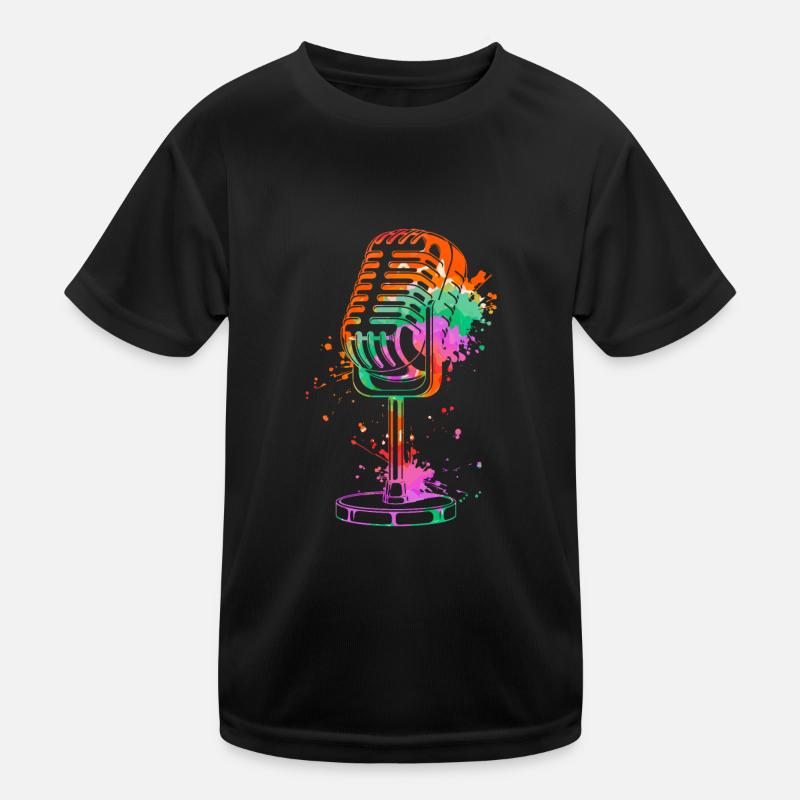 Microphone I'm a singer I'm a singer sing Kids Functional T-Shirt