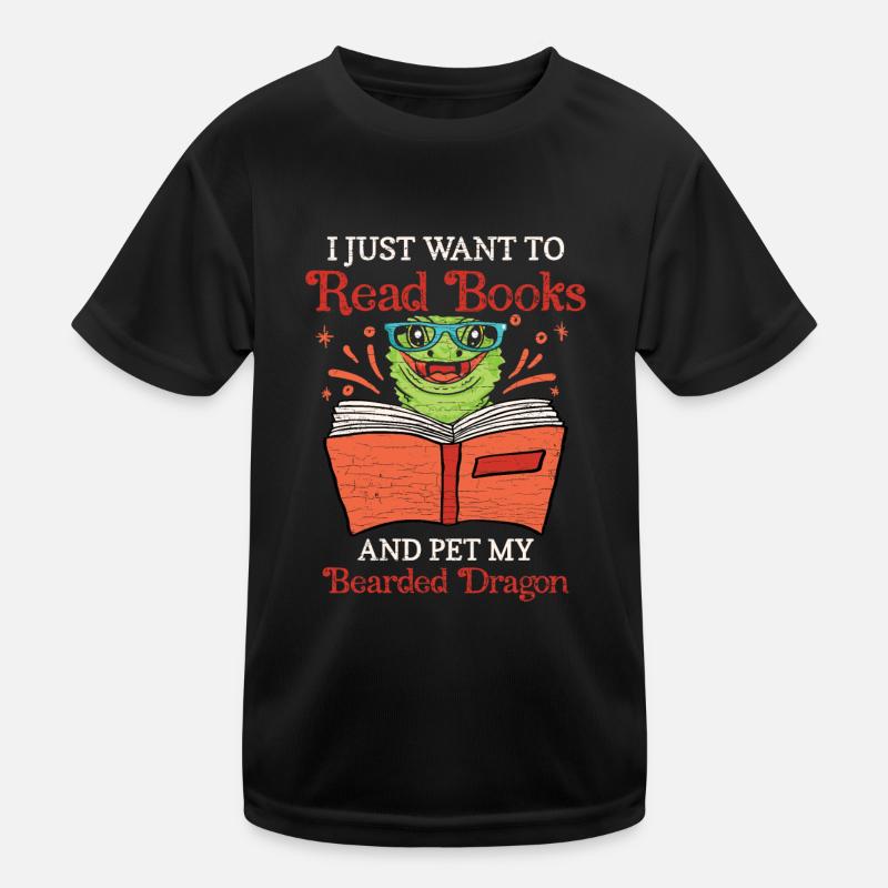 Bearded Dragon Geschenkidee Bartagame Kinder Funktions-T-Shirt