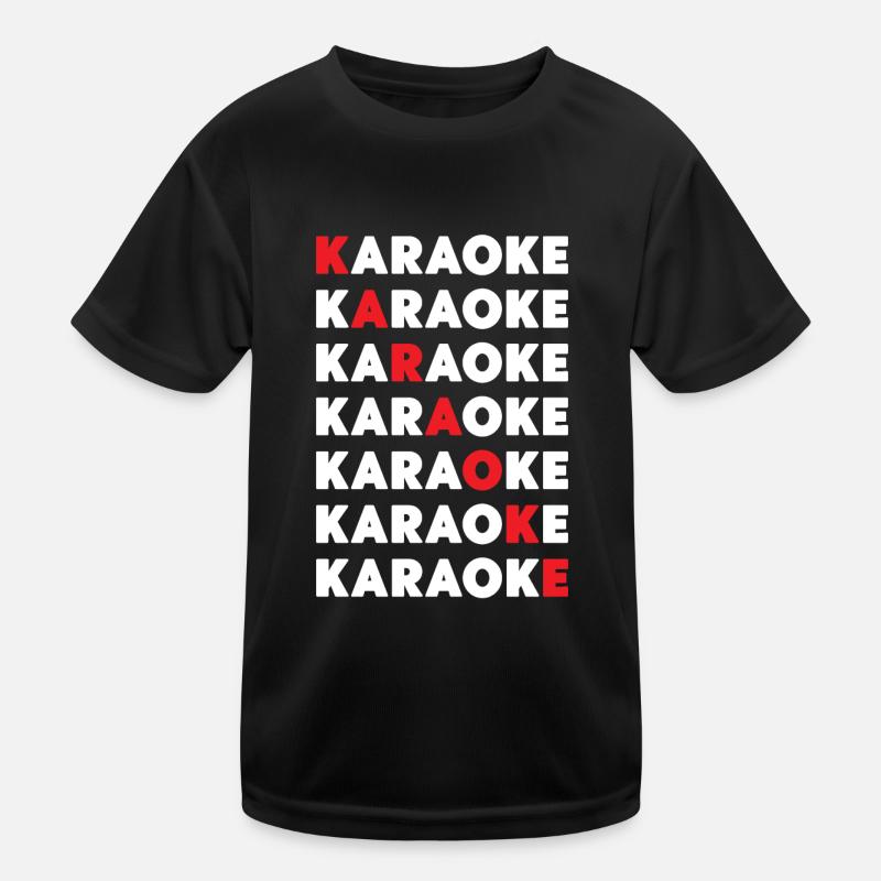 Karaoke Singer Karaoke Kids Functional T-Shirt