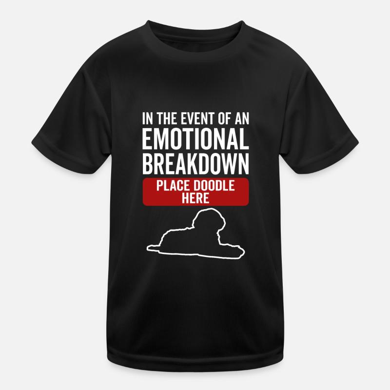 Emotional - Dog scribbles Kids Functional T-Shirt