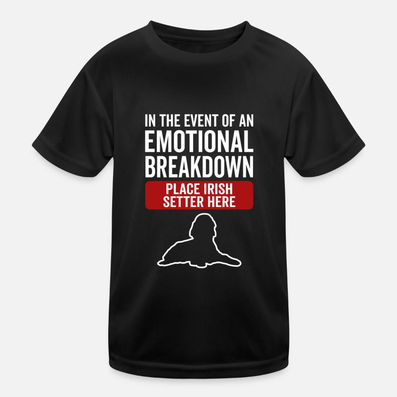 Émotionnel - Dog Irish Setter T-shirt sport Enfant