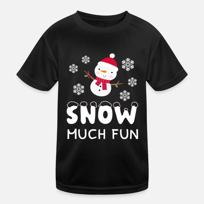 Winter Snow Much Fun Snowman Kinder Funktions-T-Shirt