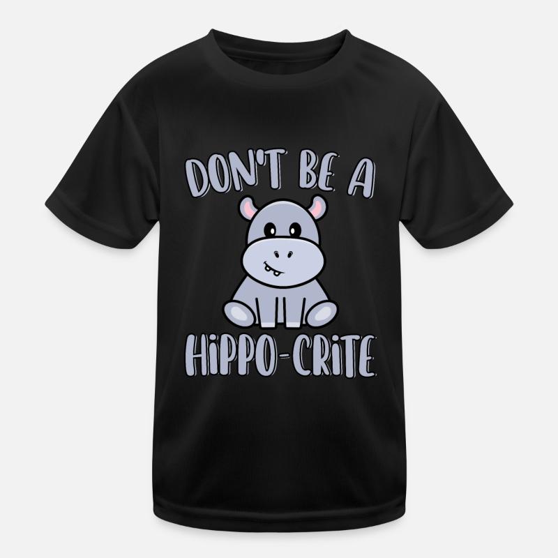 Ne soyez pas un hippopotame drôle et mignon T-shirt sport Enfant