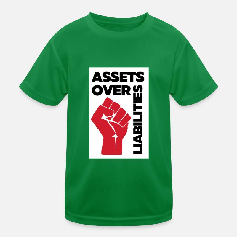 Actifs sur passifs Entrepreneur comptable T-shirt sport Enfant