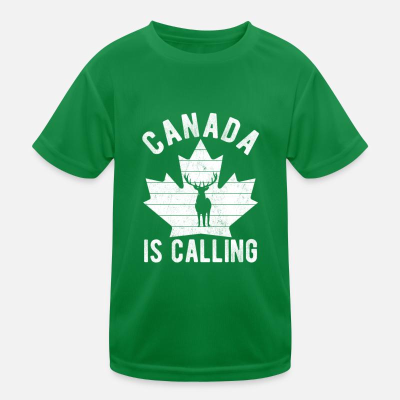 Canada is Calling - Urlaub Kanada Mable Leaf Urlau Kinder Funktions-T-Shirt