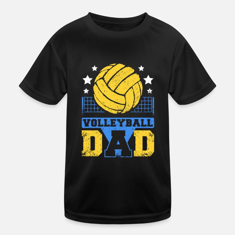 Fathers day Daddy Volleyball Dad Kinder Funktions-T-Shirt