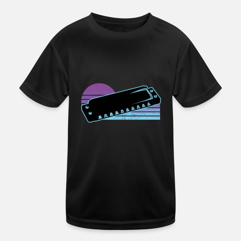 Mundharmonika Kinder Funktions-T-Shirt