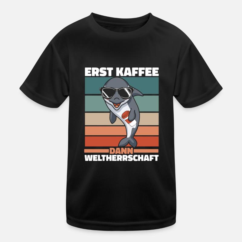 Orca Wal Killerwal Schwertwal Kinder Funktions-T-Shirt