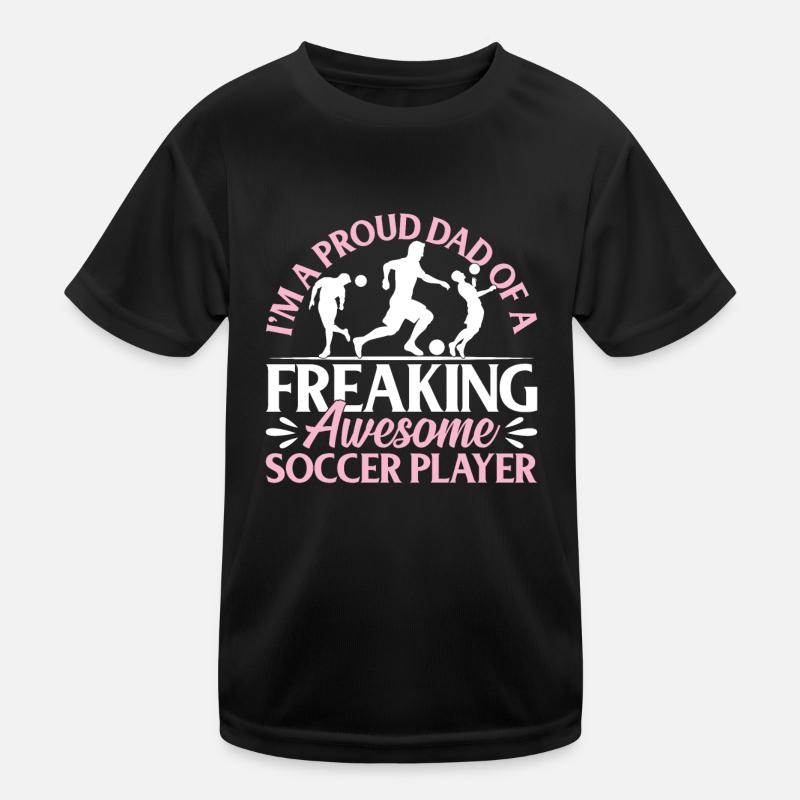 Soccer Player Dad Soccer Daddy Kinder Funktions-T-Shirt