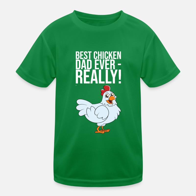 Best Chicken Dad Ever Really Kinder Funktions-T-Shirt