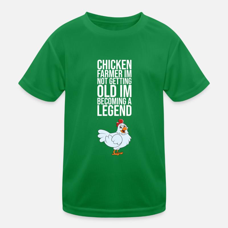 Chicken Farmer In Need Getting Old Kids Functional T-Shirt
