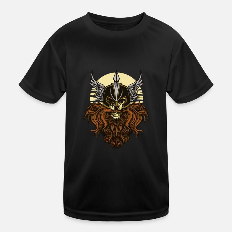 Vollbart Wikingerhelm Vollbart Wikingerhelm Zitat Kinder Funktions-T-Shirt