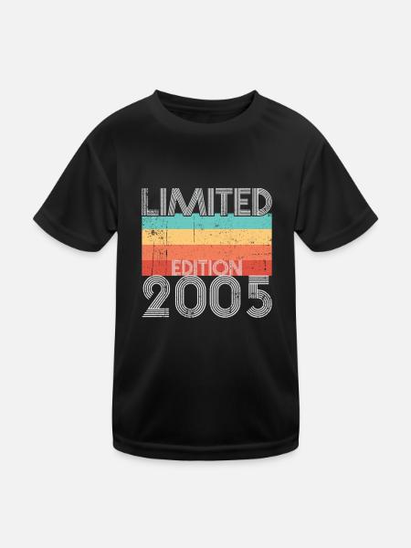 Limited Edition Retro 2005 - Kids Functional T-Shirt - black - Front