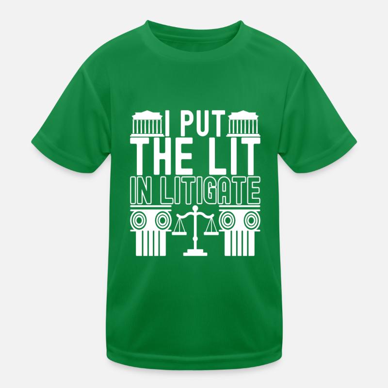 Law Student Judge Public Prosecutor Kids Functional T-Shirt