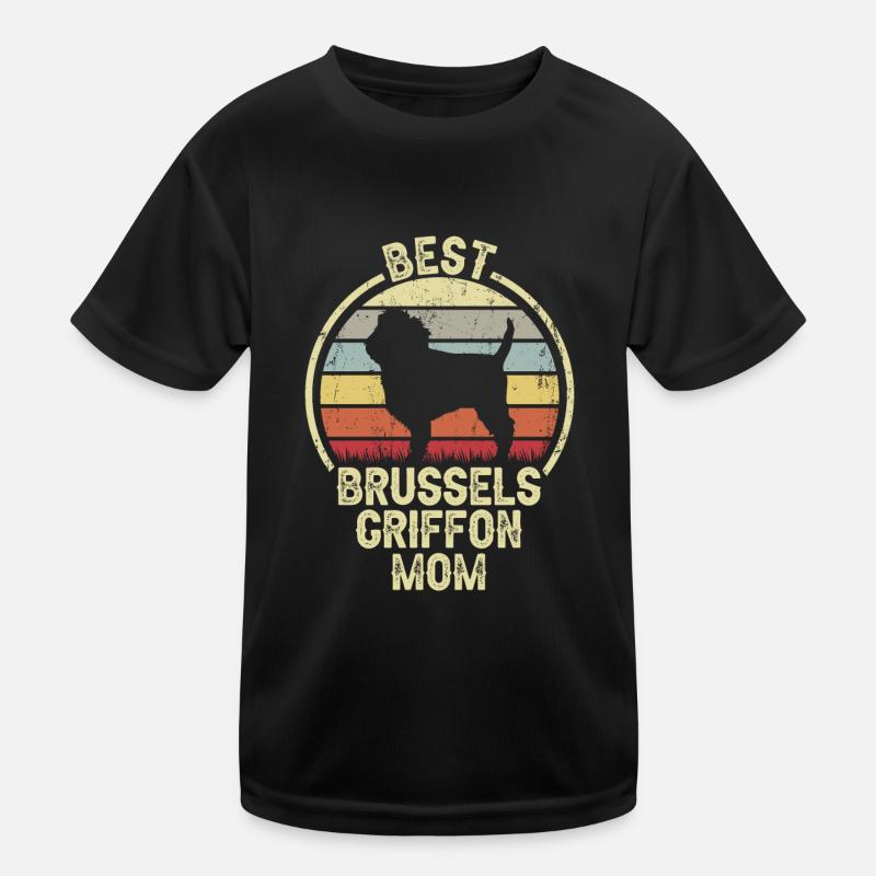 Maman chien - Bruxelles Griffon T-shirt sport Enfant