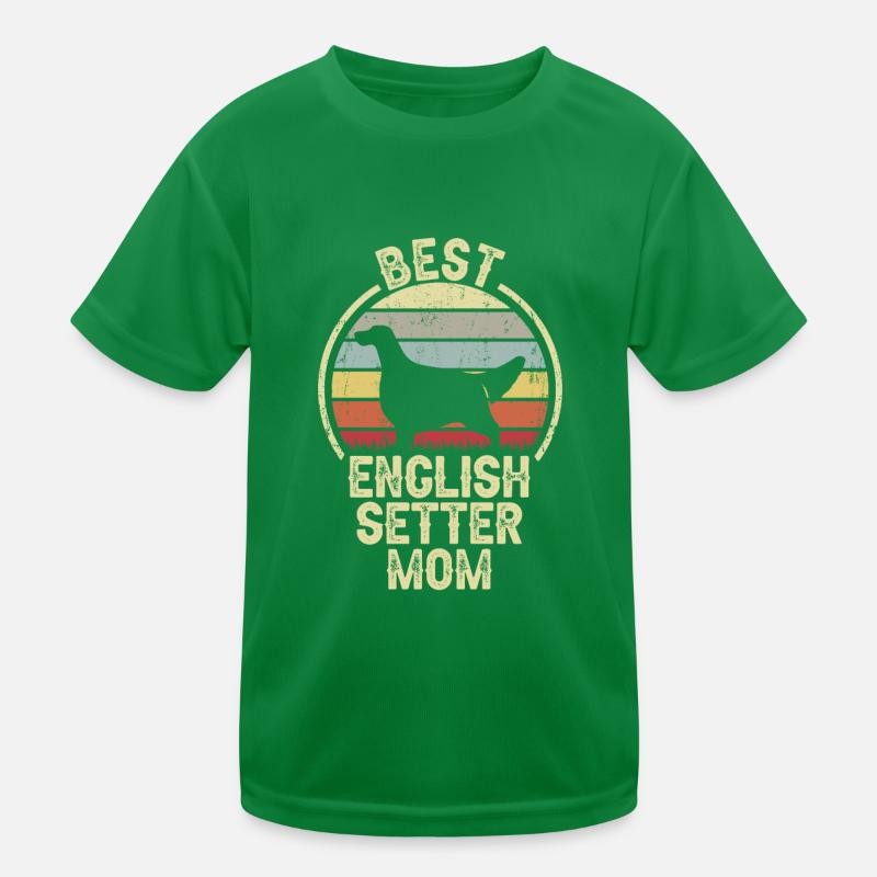 Hundemama - Englischer Setter Kinder Funktions-T-Shirt