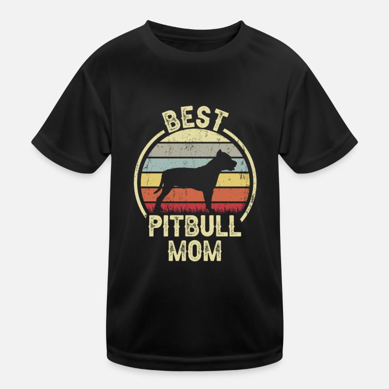 Maman chien - Pitbull T-shirt sport Enfant