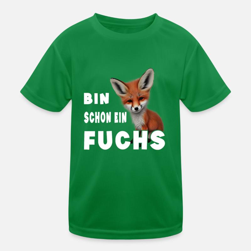 Bin schon ein Fuchs Kinder Funktions-T-Shirt