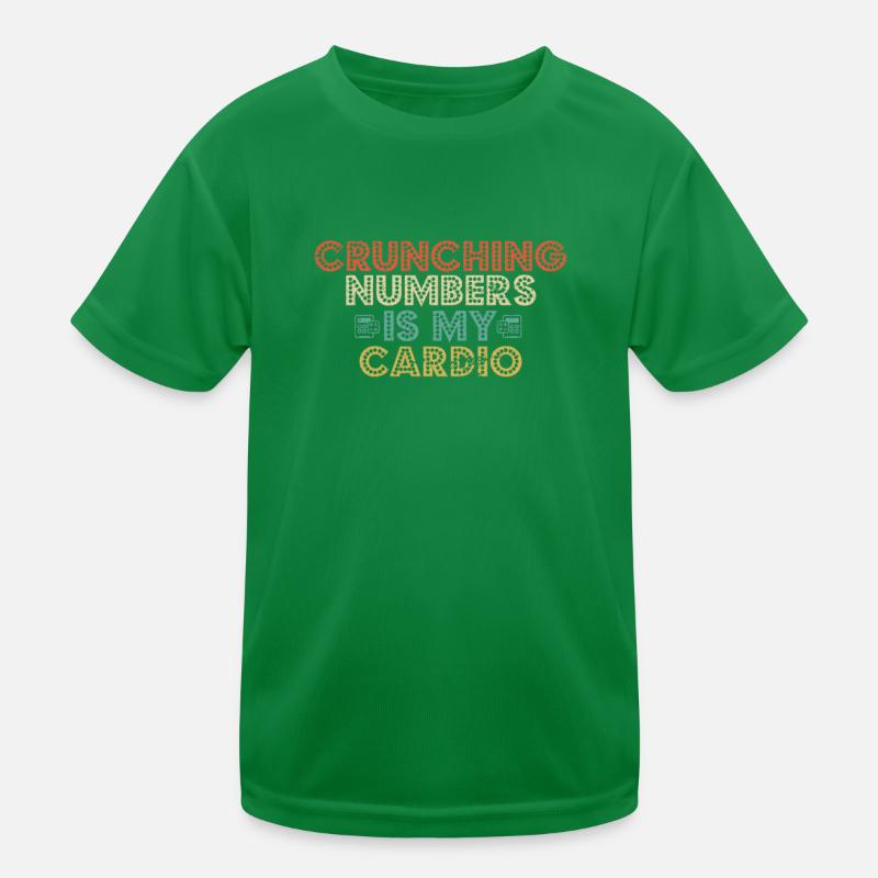 Crunching Numbers est ma comptabilité cardio drôle T-shirt sport Enfant
