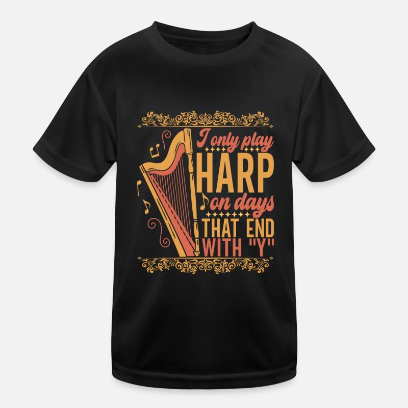 Harp harp player Kids Functional T-Shirt