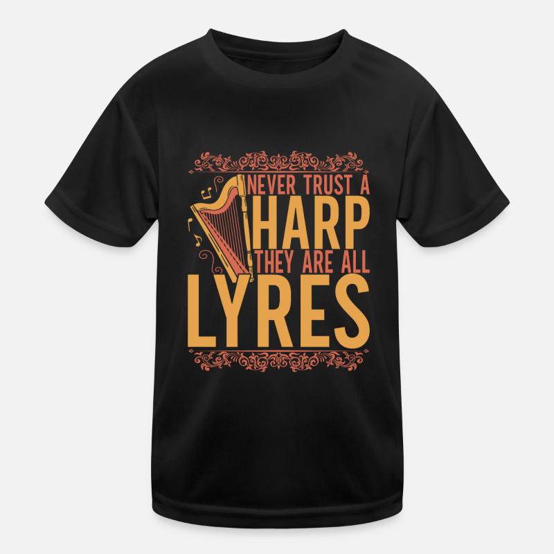 Harp harp player Kids Functional T-Shirt