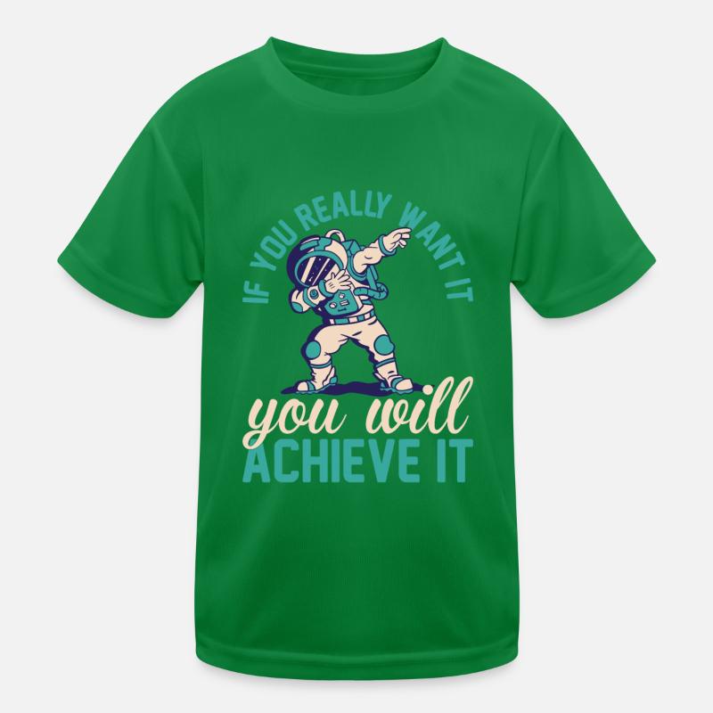 Dabbing Aerospace Astronaut Space Travel Space Branch Kids Functional T-Shirt