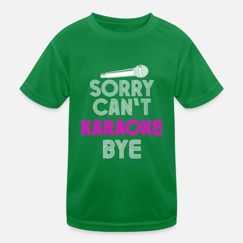 Karaoke Singer 80s Retro Sorry. Kinder Funktions-T-Shirt