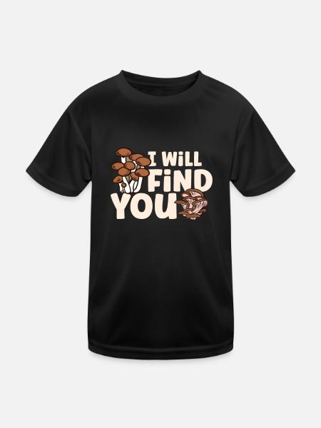 Morels Mushroom Picker Mushroom Farmer Mushroom - T-shirt sport Enfant - noir - Devant