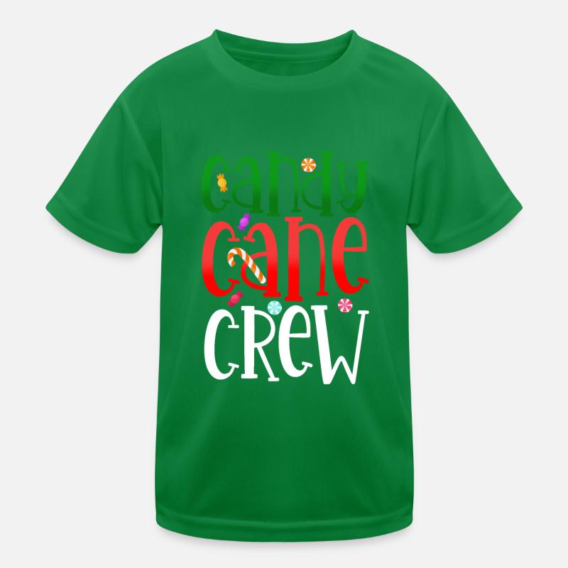 Candy Cane Crew Kids Functional T-Shirt