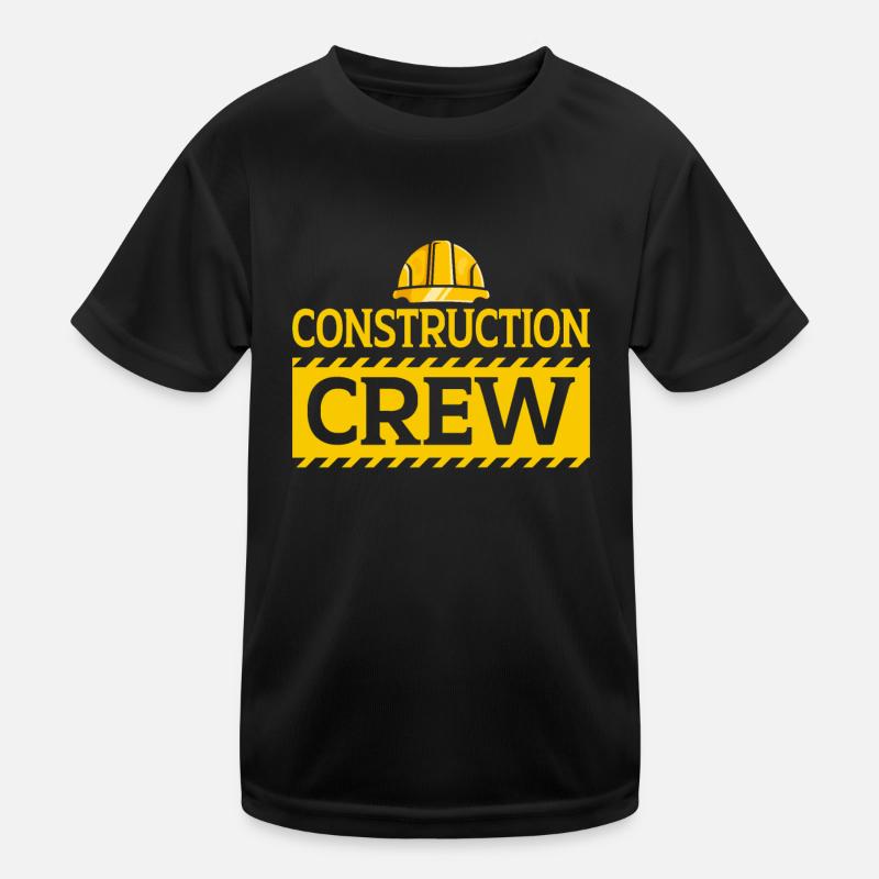 Construction Crew Kids Functional T-Shirt
