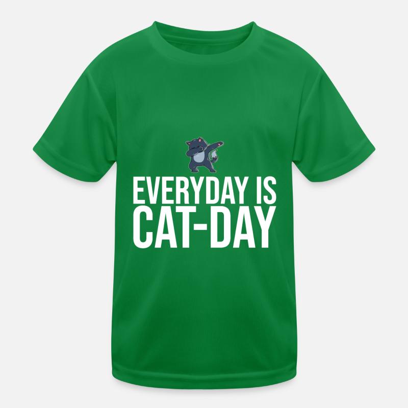 Dabbing Cat Funny Cat Kids Functional T-Shirt