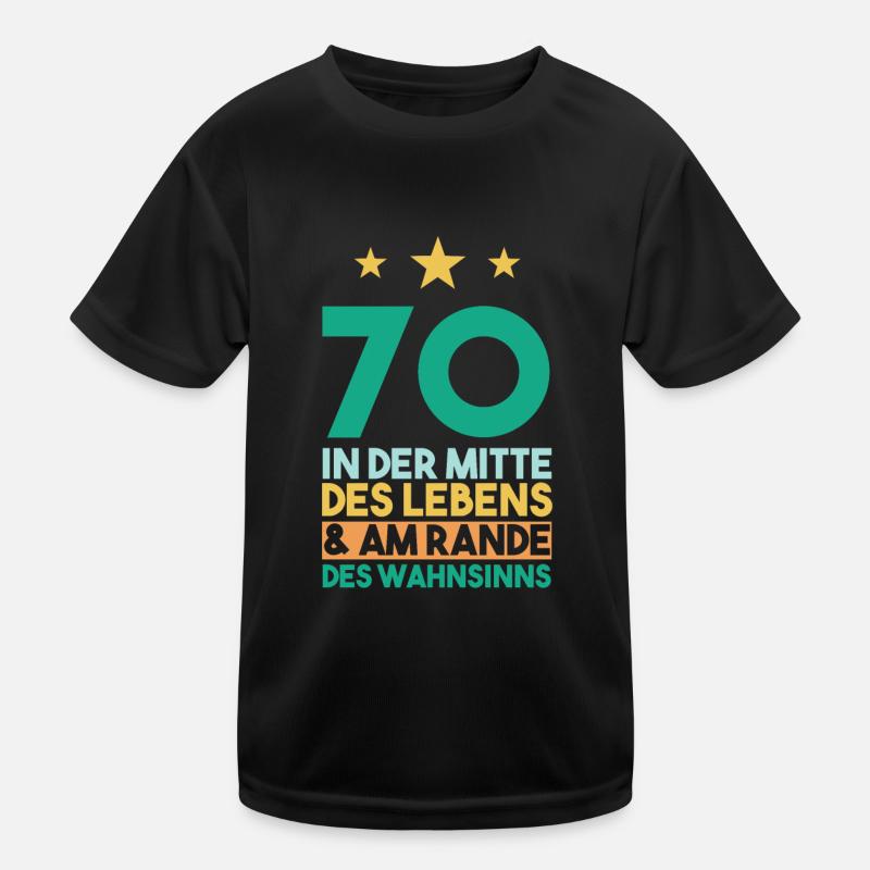 Siebzig Siebzigster 70 Jahre Geburtstag Kinder Funktions-T-Shirt