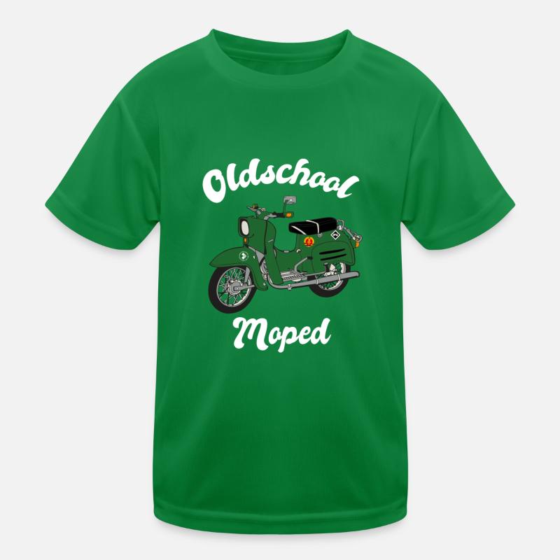 Schwalbenfahrer Simson Schwalbe Kult Roller DDR Kinder Funktions-T-Shirt