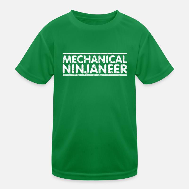 Ninjaneer - Mechanical Engineer Kids Functional T-Shirt