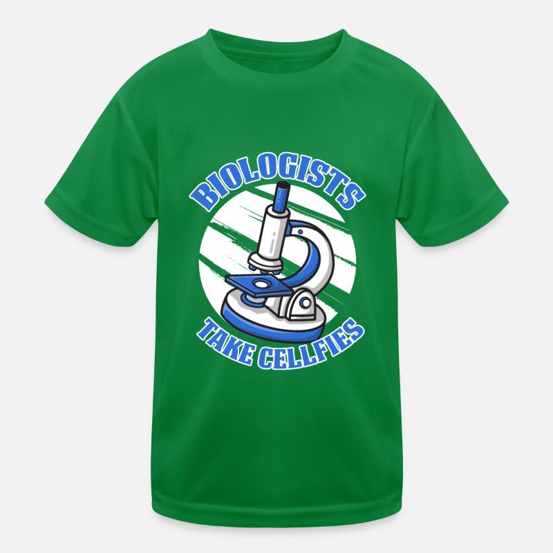 Biology Biologist Microscope Molecular Biologist Kids Functional T-Shirt