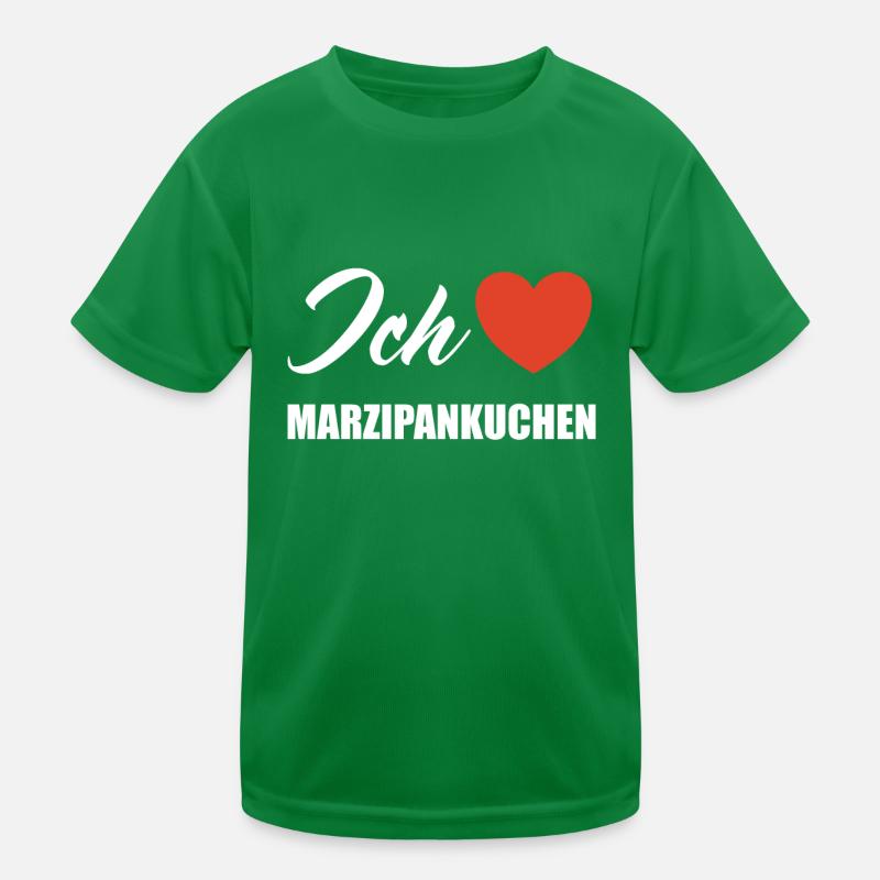 Ich liebe Marzipankuchen Kinder Funktions-T-Shirt