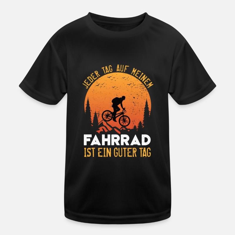 Fahrrad Radfahren Radeln Spruch Geschenkidee Kinder Funktions-T-Shirt