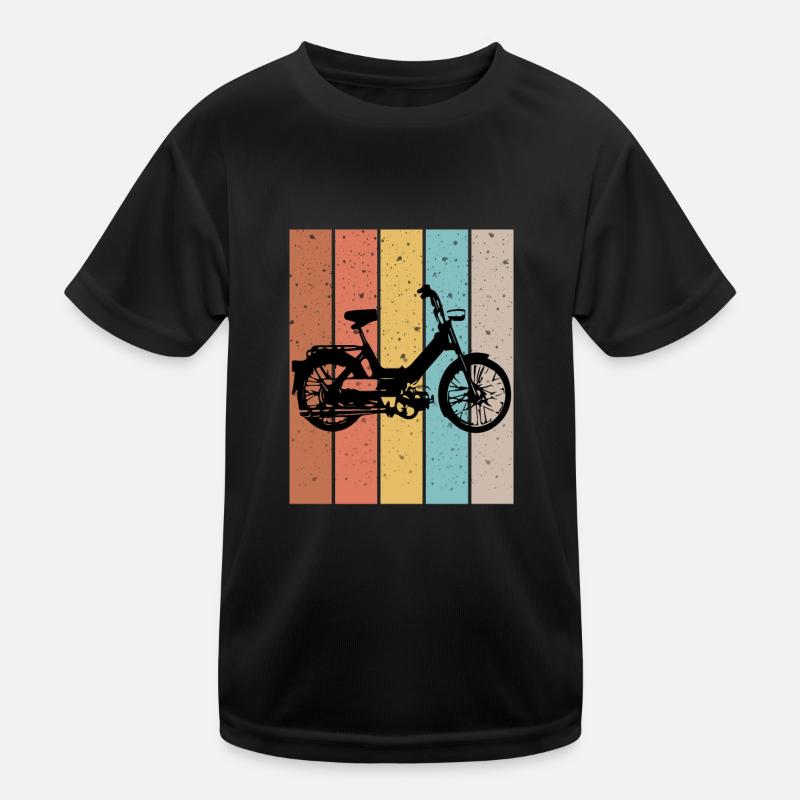 DDR Mobylette Oldtimer Roller Mofa Scooter 2 Takter T-shirt sport Enfant
