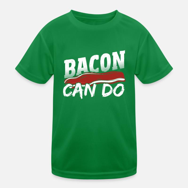 Bacon Can Do Ham Breakfast Bacon and Egg Kids Functional T-Shirt
