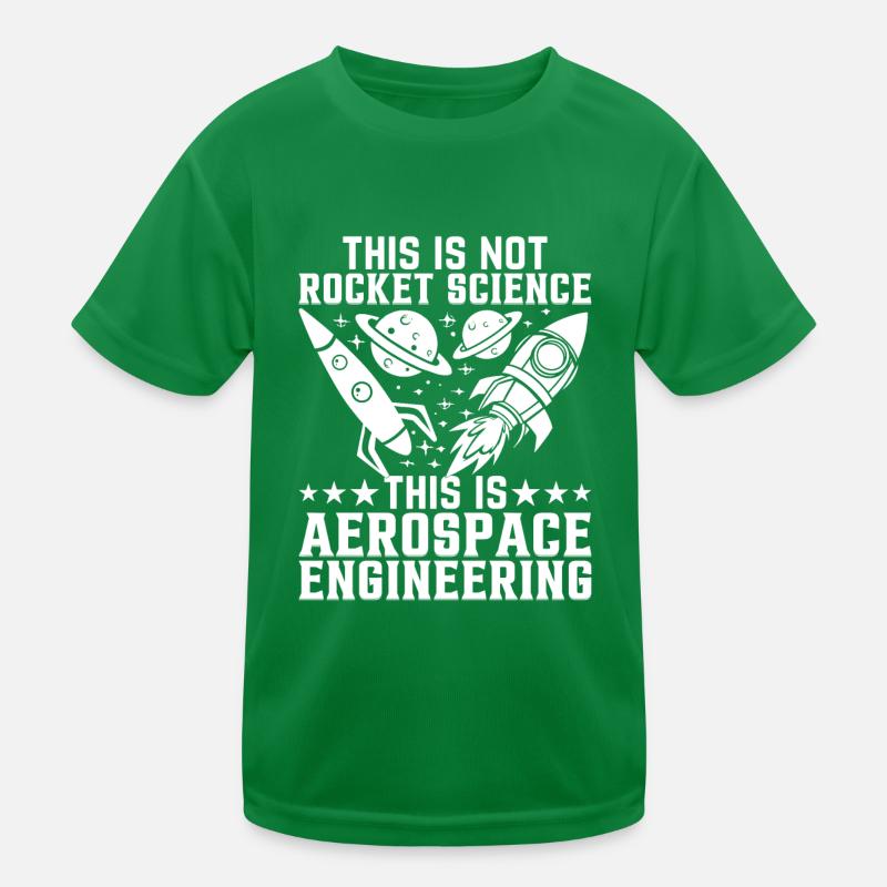 Scientifique des fusées Génie aérospatial Aérospatiale E T-shirt sport Enfant