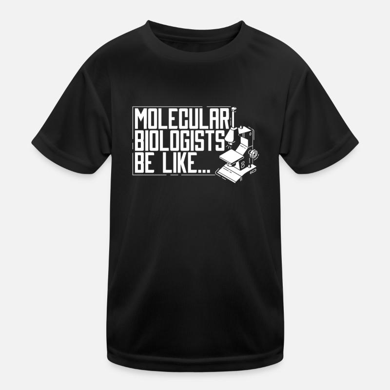 Biologiste Biologiste Microscope Biologiste moléculaire T-shirt sport Enfant