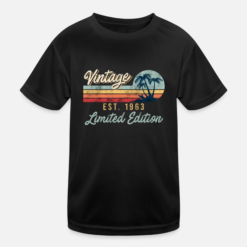Édition limitée 1963 60th Birthday Men T-shirt sport Enfant