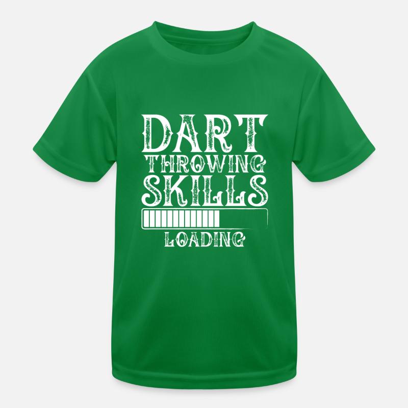 Loading dart throwing skills Kids Functional T-Shirt