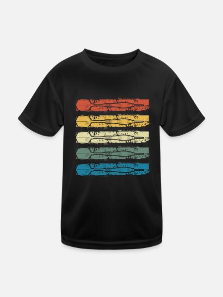 Flèches colorées vintage - T-shirt sport Enfant - noir - Devant