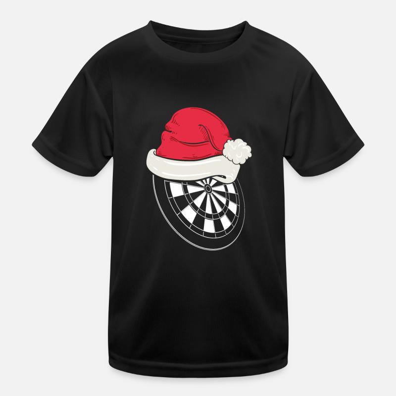 Jeu de fléchettes avec chapeau rouge pour Noël T-shirt sport Enfant