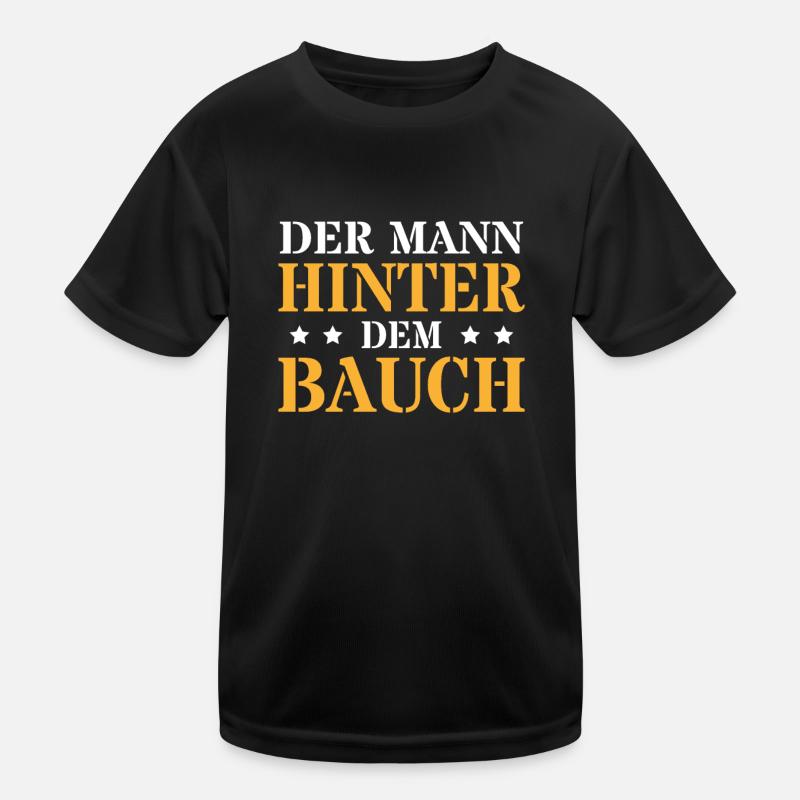 Der Mann Hinter Dem Bauch Vater Männer Humor Kinder Funktions-T-Shirt