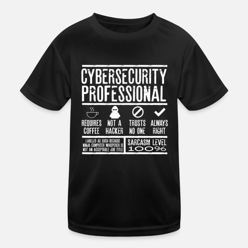 Cybersecurity Expert Kids Functional T-Shirt