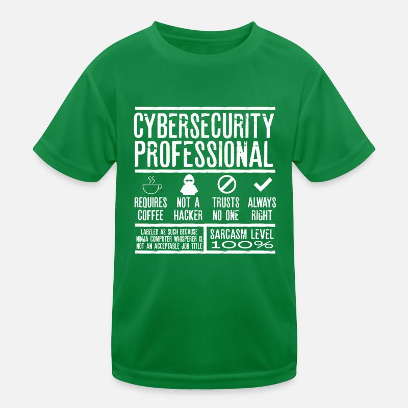 Expert en cybersécurité T-shirt sport Enfant